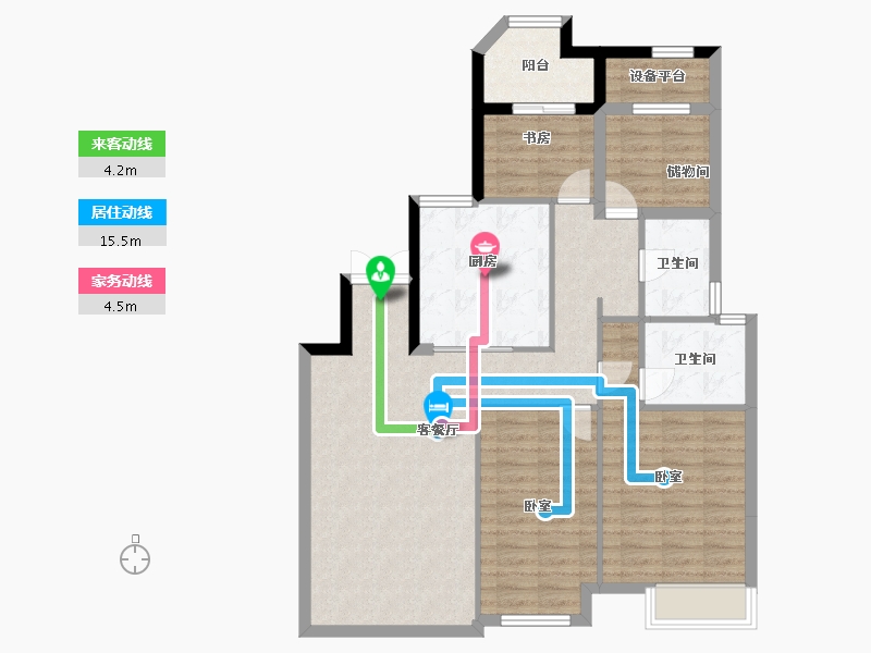 浙江省-宁波市-泰悦首府-99.00-户型库-动静线