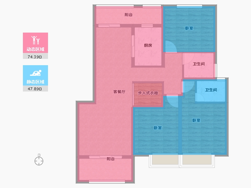 江苏省-南通市-苏中尚城-109.01-户型库-动静分区