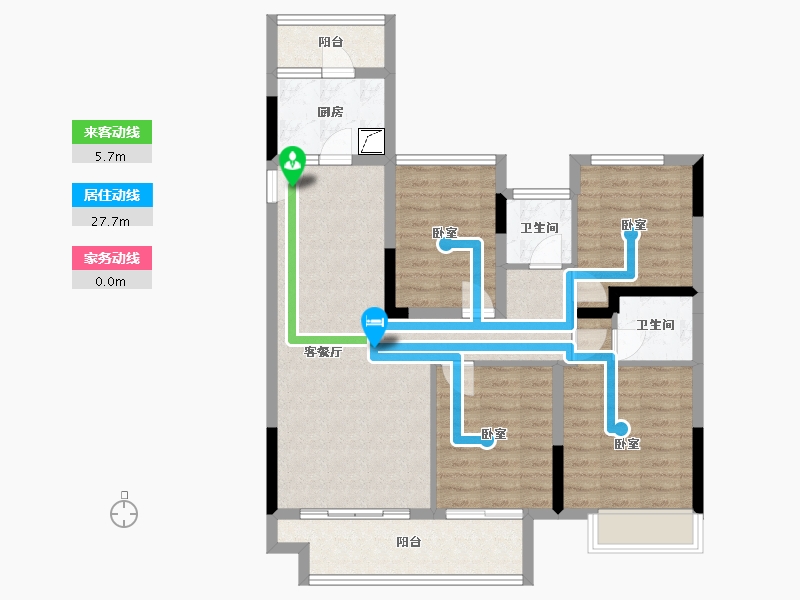 四川省-巴中市-明发·桃源名著-94.50-户型库-动静线