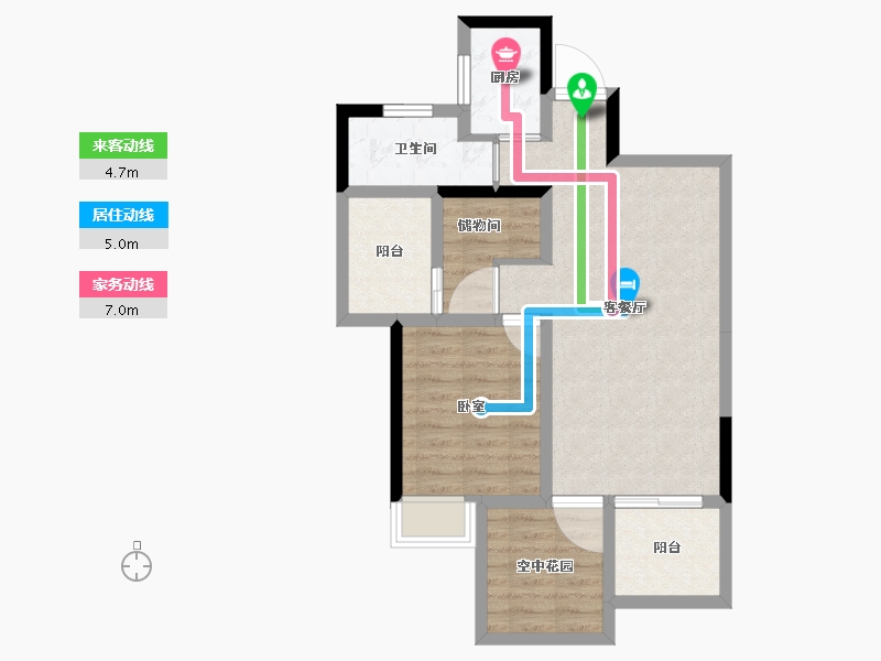 安徽省-合肥市-金辉悦府-66.07-户型库-动静线