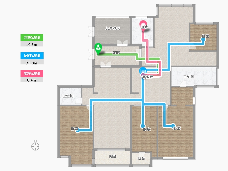 浙江省-杭州市-众安启航社-207.00-户型库-动静线