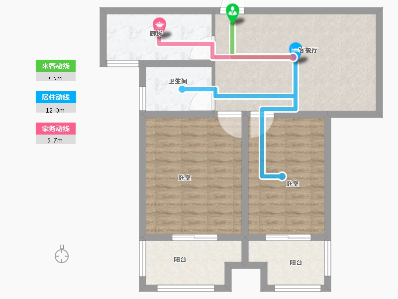 江苏省-宿迁市-盛世家园-72.05-户型库-动静线