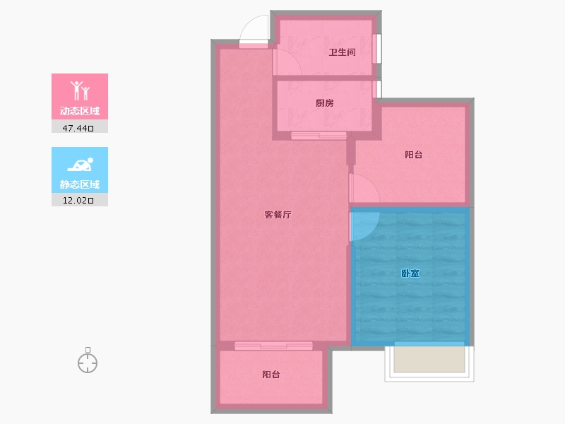 安徽省-合肥市-金辉悦府-52.79-户型库-动静分区