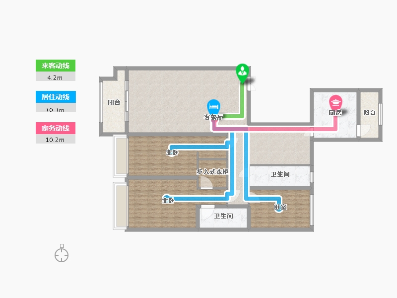 内蒙古自治区-呼和浩特市-金川科技园-141.00-户型库-动静线