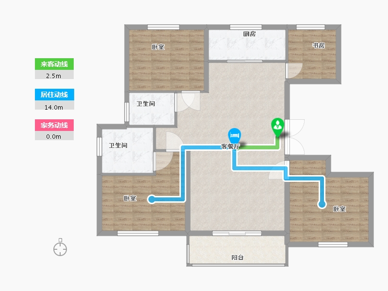 浙江省-嘉兴市-濮院·万家星城-112.93-户型库-动静线