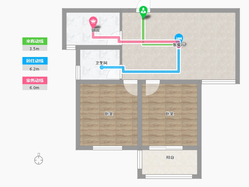 江苏省-宿迁市-盛世家园-66.20-户型库-动静线