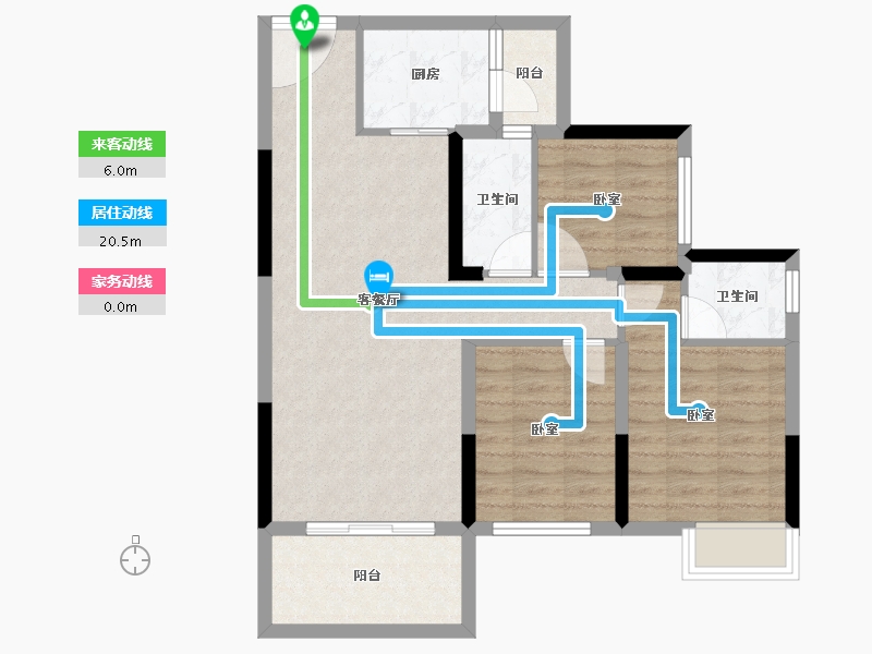 广西壮族自治区-桂林市-睿翔瑞园-77.39-户型库-动静线