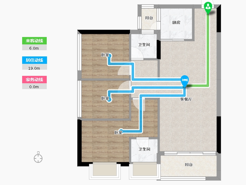 广东省-深圳市-富士君荟-76.56-户型库-动静线