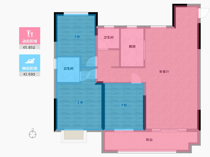 安徽省-芜湖市-碧桂园领域-98.00-户型库-动静分区