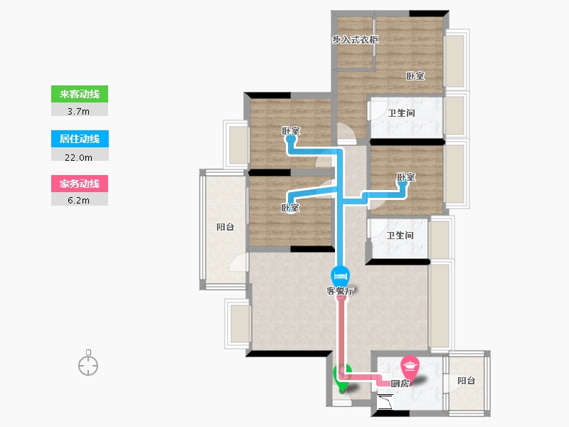 广东省-深圳市-富士君荟-103.61-户型库-动静线