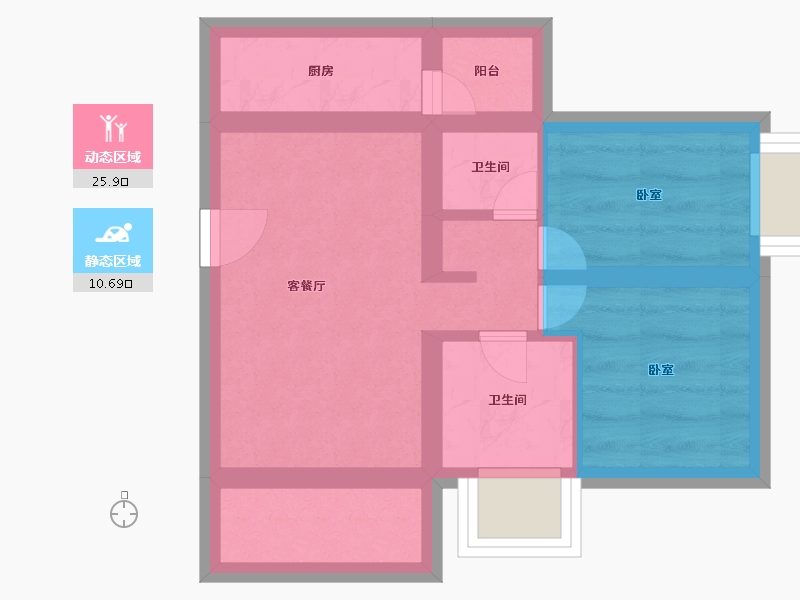 云南省-昆明市-万科大都会|星座-30.00-户型库-动静分区