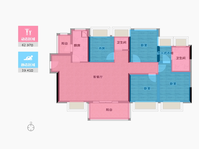 广东省-深圳市-富士君荟-90.22-户型库-动静分区