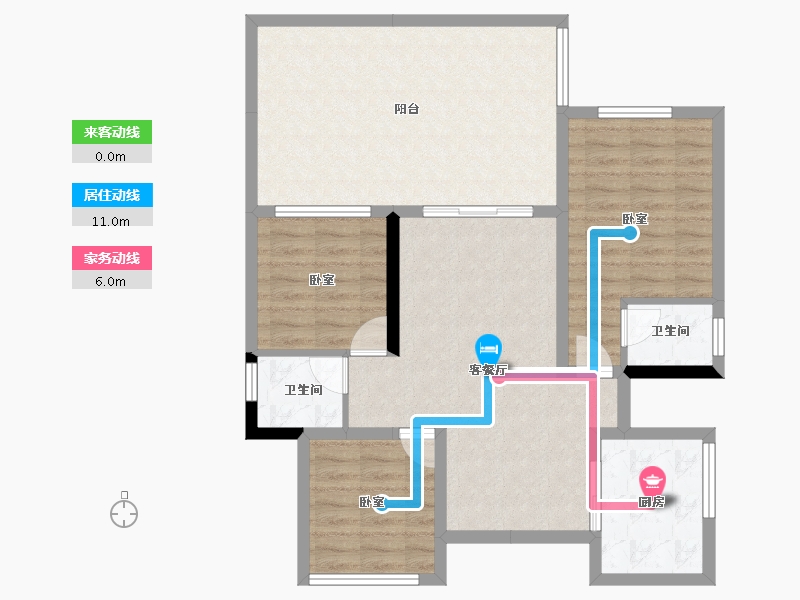 四川省-眉山市-聚亿天府锦城-90.56-户型库-动静线