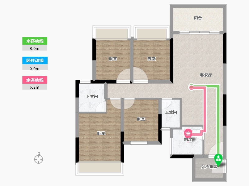 广西壮族自治区-桂林市-睿翔瑞园-92.25-户型库-动静线