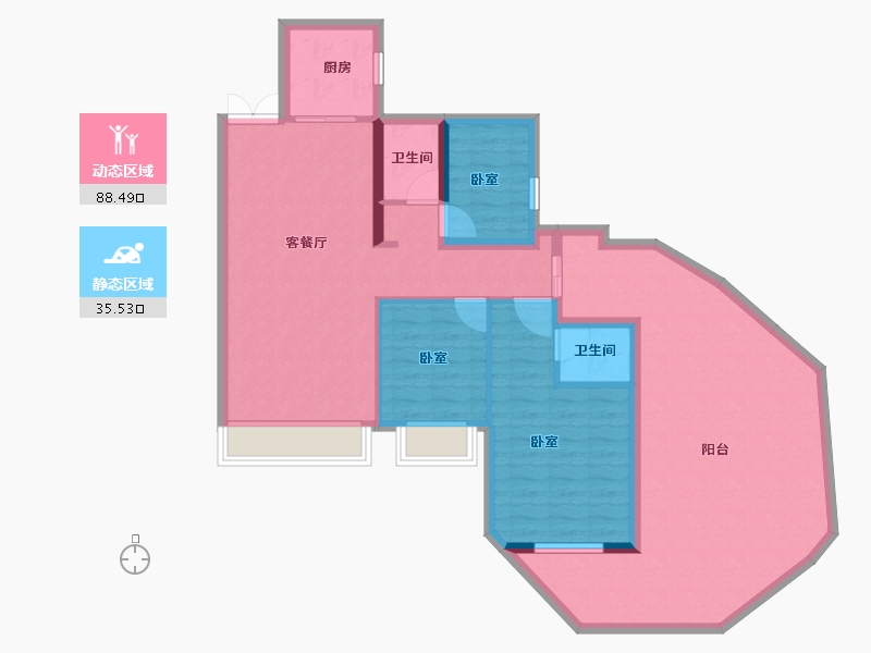 四川省-眉山市-聚亿天府锦城-111.84-户型库-动静分区