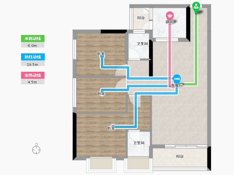 广东省-深圳市-富士君荟-78.79-户型库-动静线