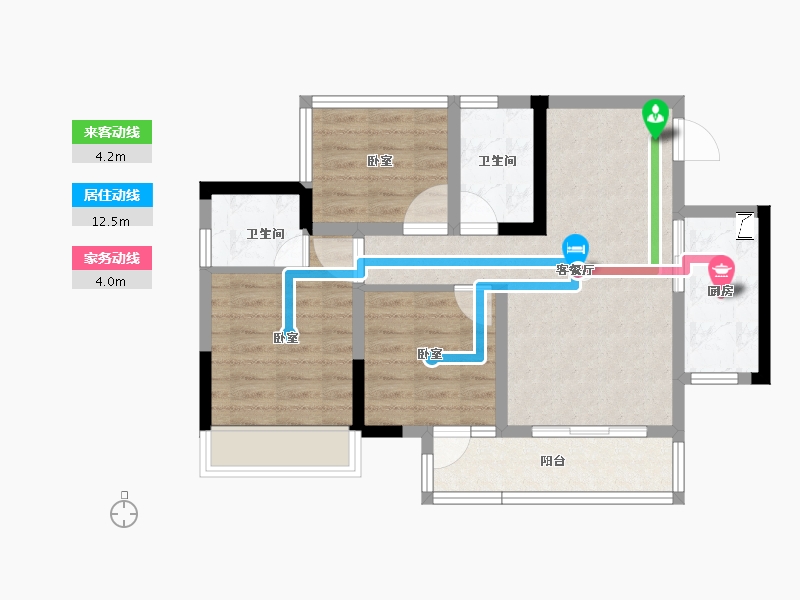 四川省-内江市-远达·御庭学府-68.54-户型库-动静线