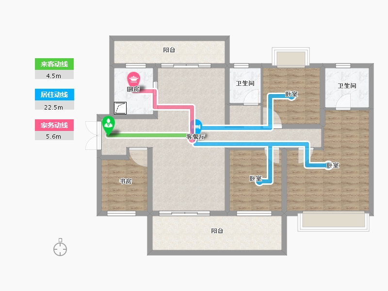 广西壮族自治区-南宁市-金科城-119.62-户型库-动静线