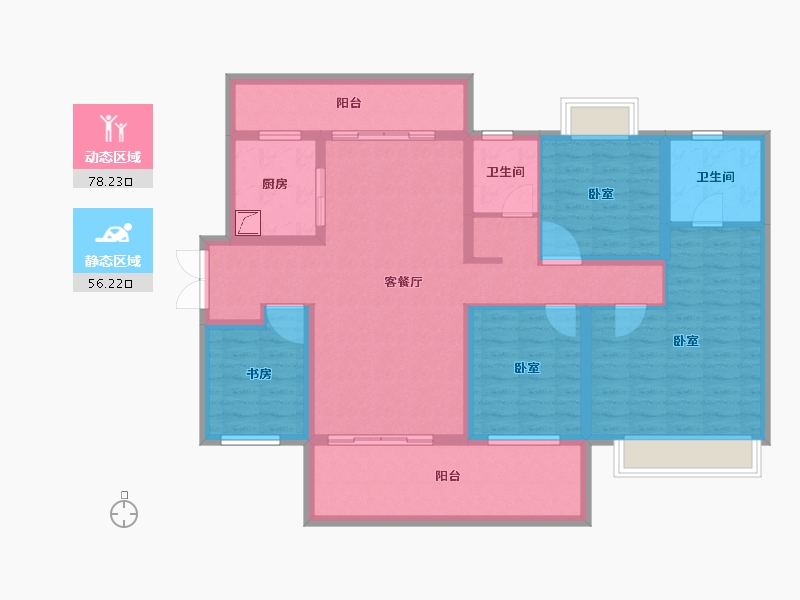 广西壮族自治区-南宁市-金科城-119.62-户型库-动静分区