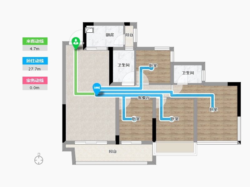 四川省-内江市-远达·御庭学府-84.26-户型库-动静线