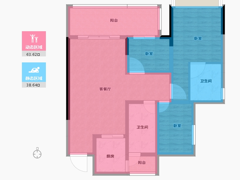 四川省-宜宾市-华侨城·江屿山-91.04-户型库-动静分区