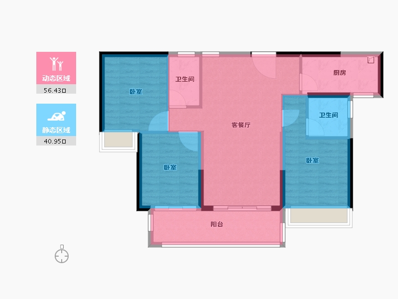 广东省-河源市-连平碧桂园-88.00-户型库-动静分区