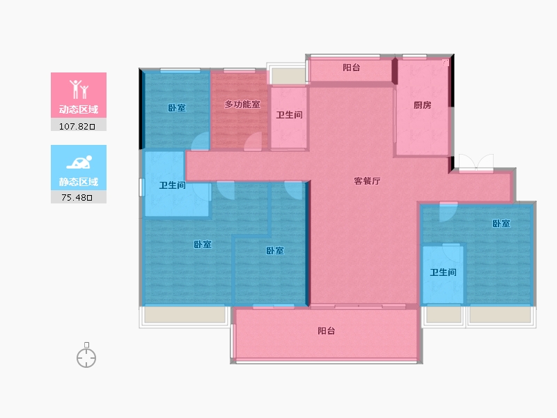 广东省-河源市-连平碧桂园-167.25-户型库-动静分区