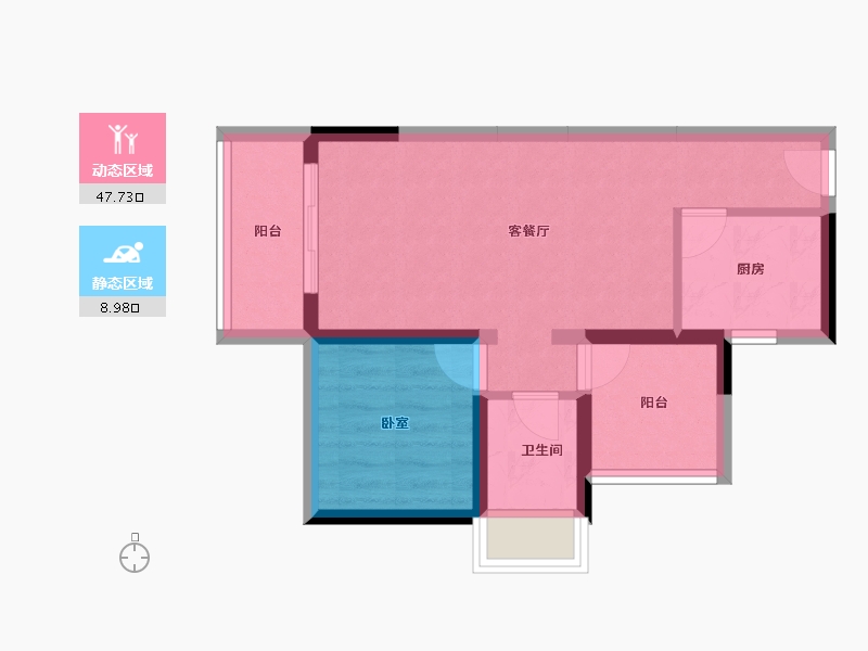 广东省-惠州市-牧云溪谷花园云海-49.87-户型库-动静分区