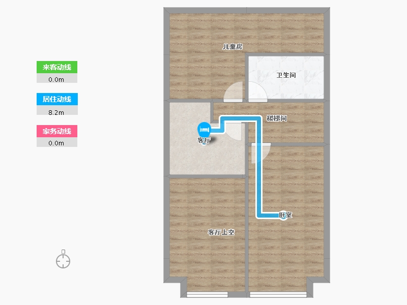 云南省-昆明市-大诺弄堂里-69.20-户型库-动静线