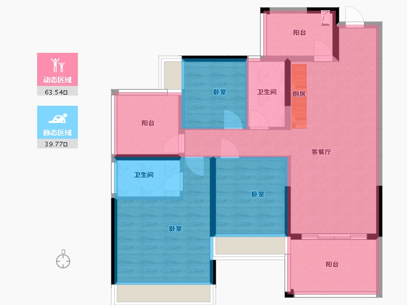 广东省-湛江市-银地上悦城-91.73-户型库-动静分区