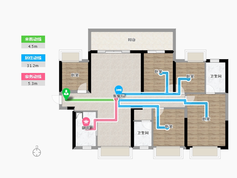 广西壮族自治区-南宁市-威宁青运村-114.38-户型库-动静线