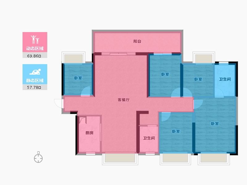 广西壮族自治区-南宁市-威宁青运村-114.38-户型库-动静分区