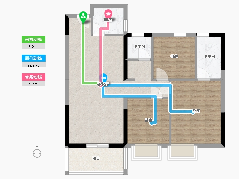 湖北省-黄冈市-凤城印象-81.29-户型库-动静线