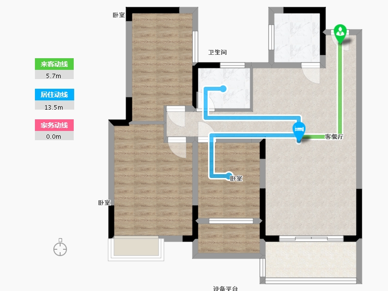 湖北省-宜昌市-滨江首府-90.01-户型库-动静线