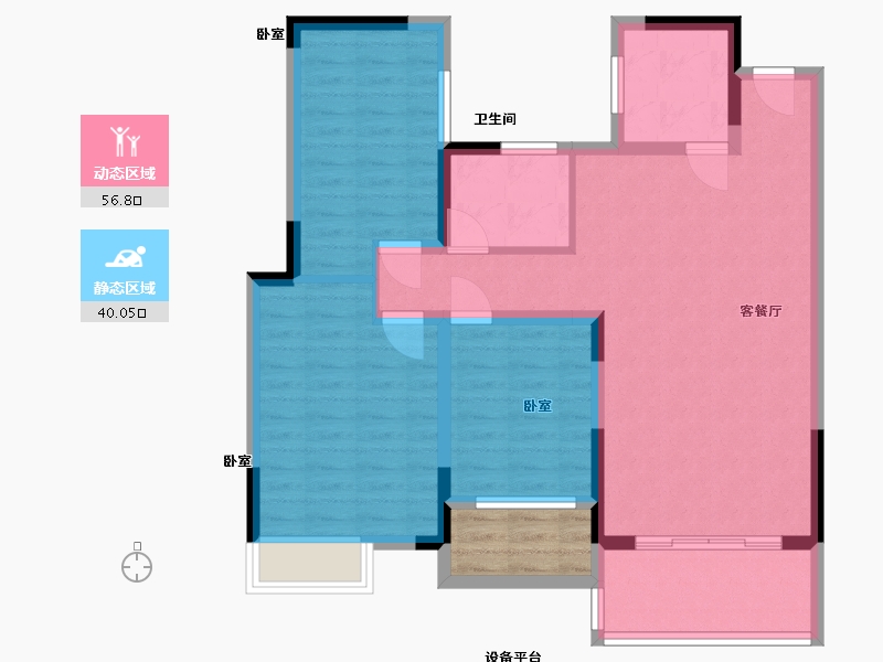 湖北省-宜昌市-滨江首府-90.01-户型库-动静分区