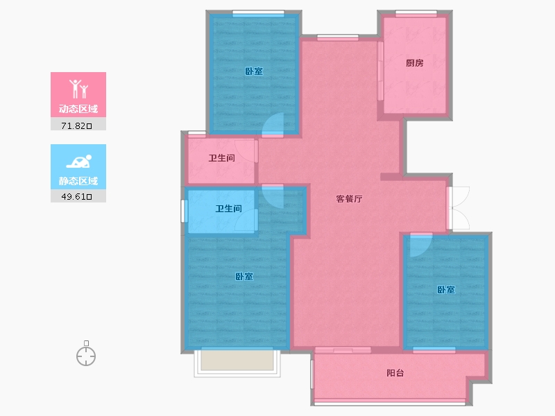 河南省-驻马店市-未来书香里-109.00-户型库-动静分区