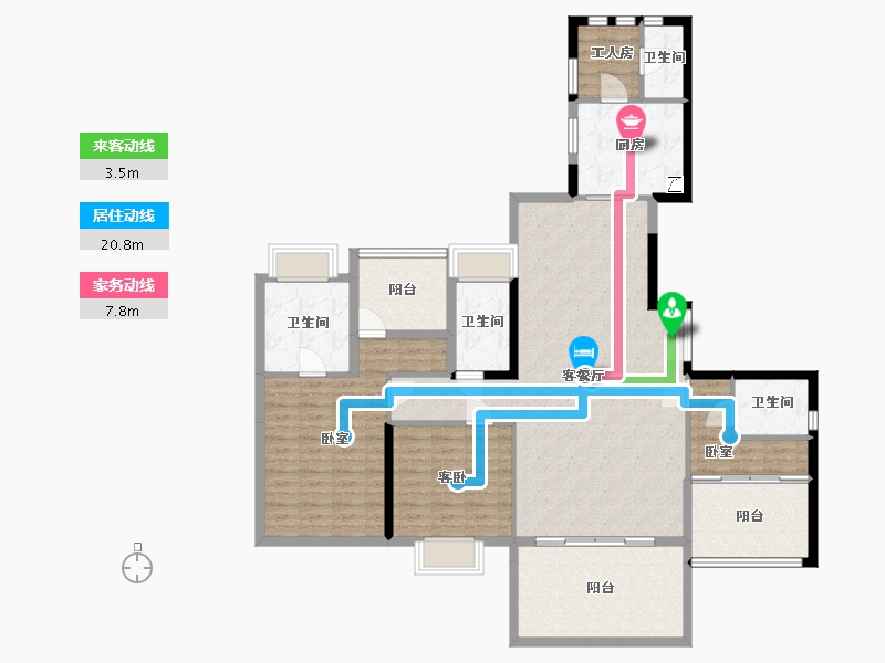 广东省-深圳市-汇城茗院-139.75-户型库-动静线