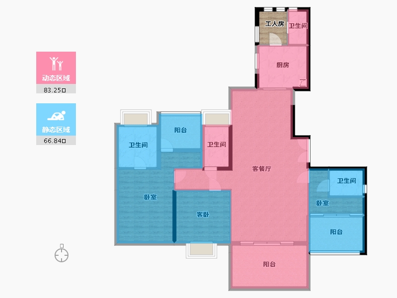 广东省-深圳市-汇城茗院-139.75-户型库-动静分区