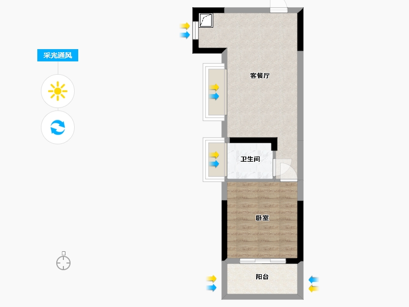 广西壮族自治区-南宁市-盛邦双悦湾-40.02-户型库-采光通风