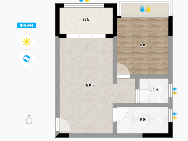 陕西省-西安市-旭生ICC-43.59-户型库-采光通风