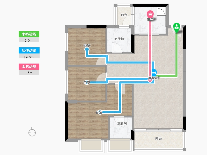 广东省-深圳市-富士君荟-77.10-户型库-动静线