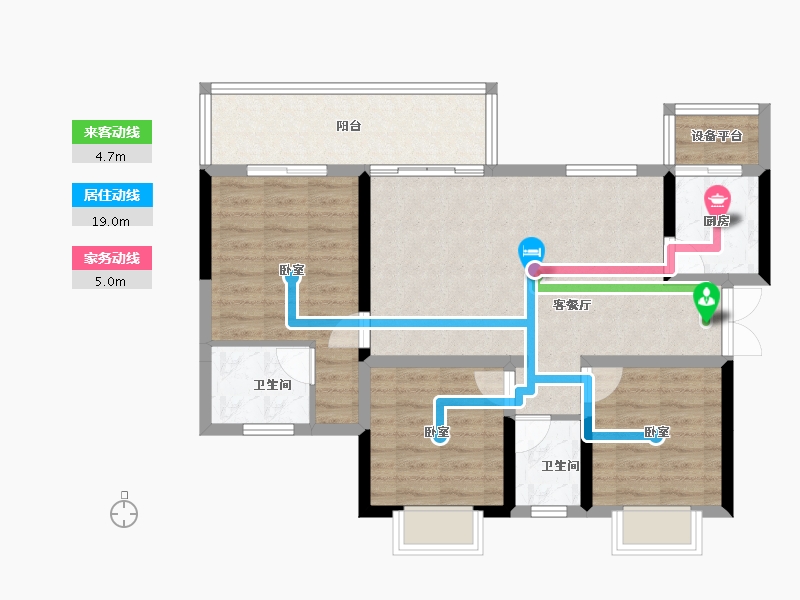 四川省-泸州市-江屿城-85.52-户型库-动静线