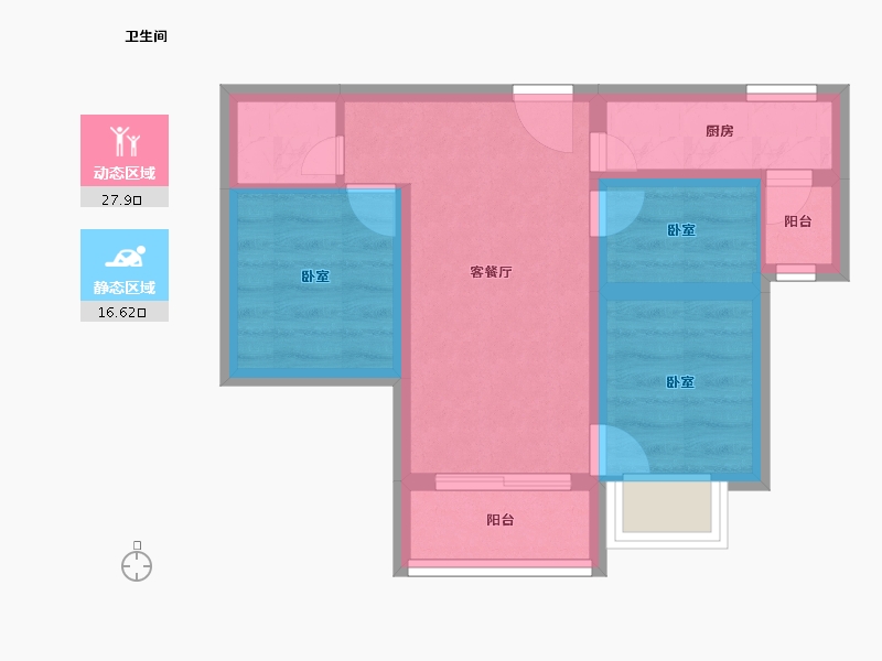 云南省-昆明市-万科大都会|星座-38.00-户型库-动静分区