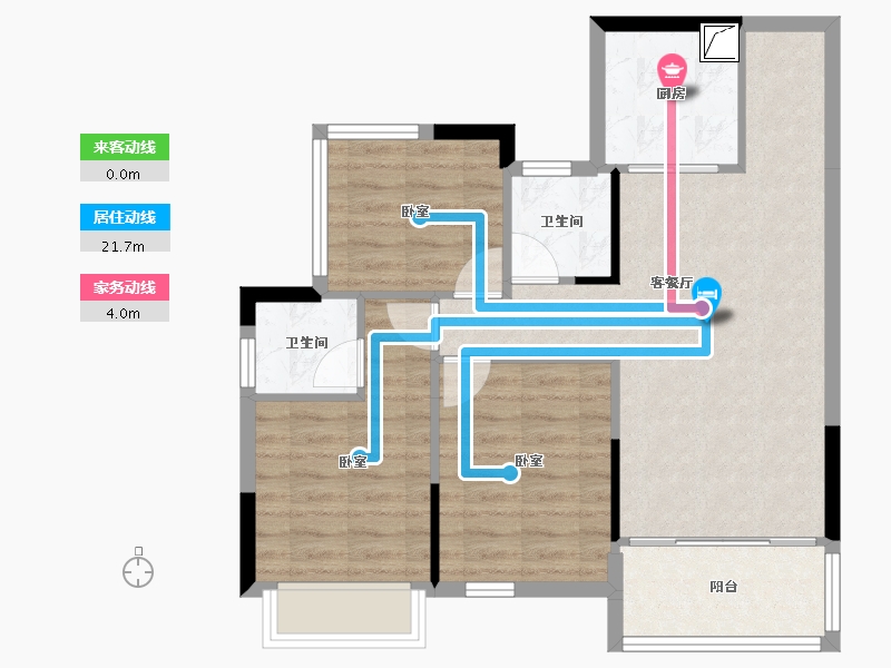 四川省-巴中市-平昌·颐和春天二期-71.86-户型库-动静线