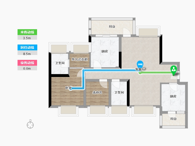 广东省-深圳市-富士君荟-78.71-户型库-动静线