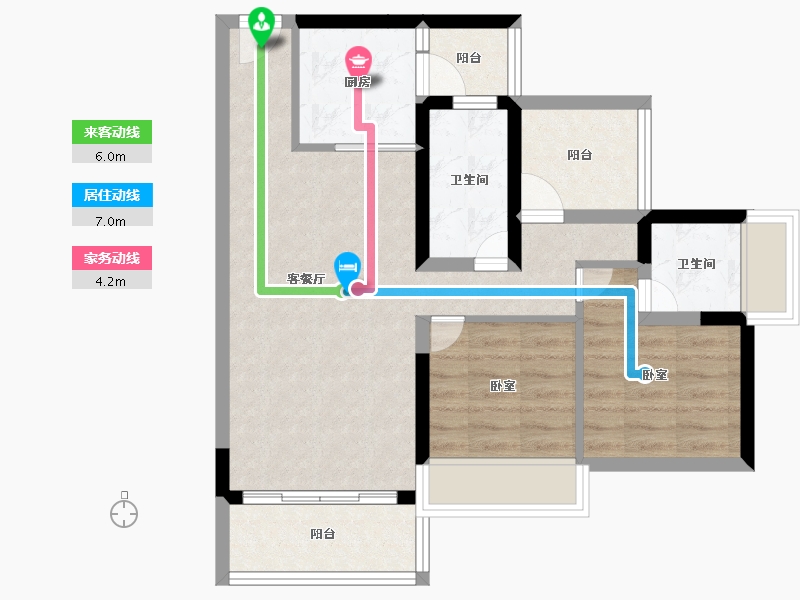 广东省-惠州市-牧云溪谷花园云海-67.26-户型库-动静线