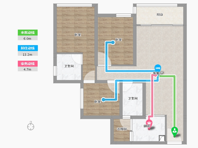 四川省-巴中市-博瑞观澜府-82.02-户型库-动静线