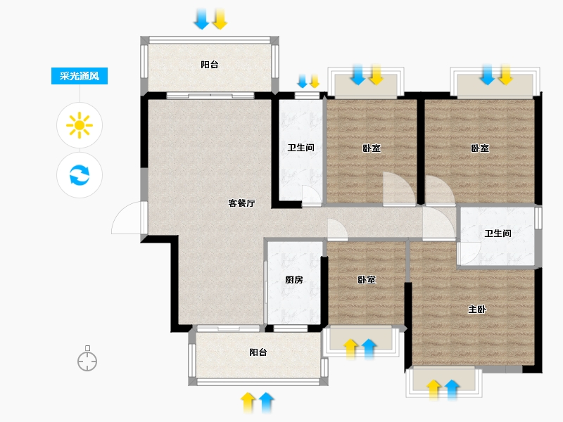 广西壮族自治区-梧州市-恒达江山-113.41-户型库-采光通风