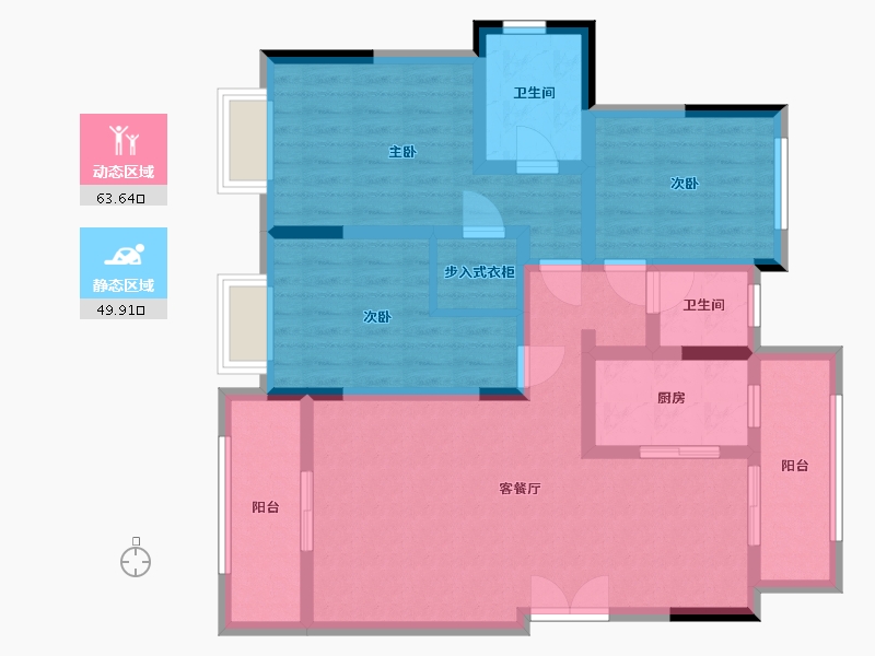 贵州省-贵阳市-中铁阅山湖-100.00-户型库-动静分区