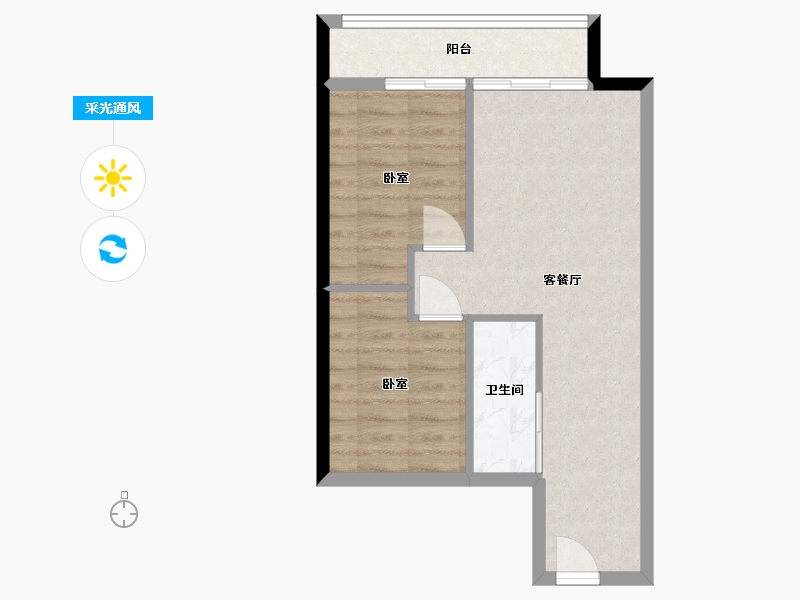 广东省-深圳市-华润置地笋岗中心-49.99-户型库-采光通风